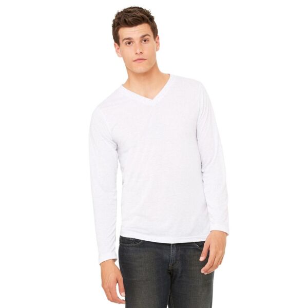 Bella + Canvas Unisex Long Sleeve V-Neck Tee 3425 Unisex Long Sleeve V-Neck Tee Thumbnail