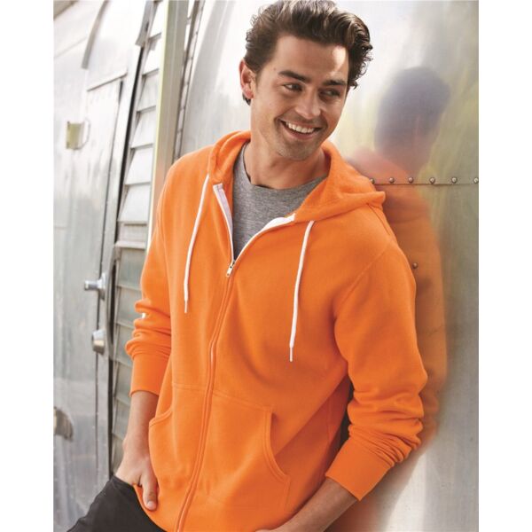 Independent Trading Co. Unisex Lightweight Full-Zip Hooded Sweatshirt AFX90UNZ Unisex Lightweight Full-Zip Hooded Sweatshirt Thumbnail