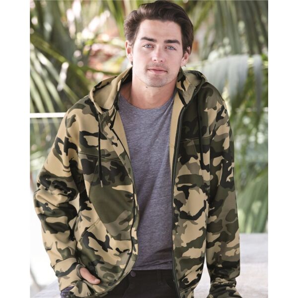 Independent Trading Co. Unisex Poly-Tech Full-Zip Hooded Sweatshirt EXP80PTZ Unisex Poly-Tech Full-Zip Hooded Sweatshirt Thumbnail