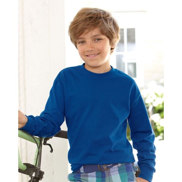 Hanes Youth Authentic Long Sleeve T-Shirt 5546 Youth Authentic Long Sleeve T-Shirt Thumbnail