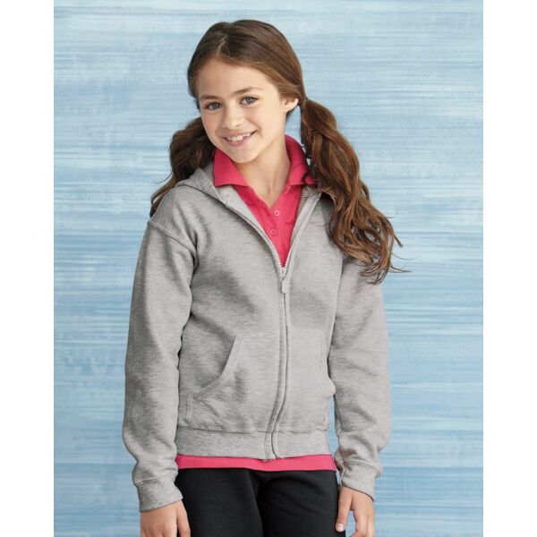 Gildan Youth Heavy Blendâ„¢ Full-Zip Hooded Sweatshirt 18600B Youth Heavy Blendâ„¢ Full-Zip Hooded Sweatshirt Thumbnail