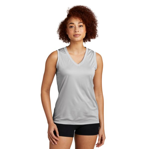 Sport Tek Women's Sleeveless PosiCharge ® Competitor V Neck Tee LST352 Women's Sleeveless PosiCharge ® Competitor V Neck Tee Thumbnail