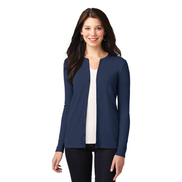 Port Authority Women's Concept Stretch Button Front Cardigan LM1008 Women's Concept Stretch Button Front Cardigan Thumbnail