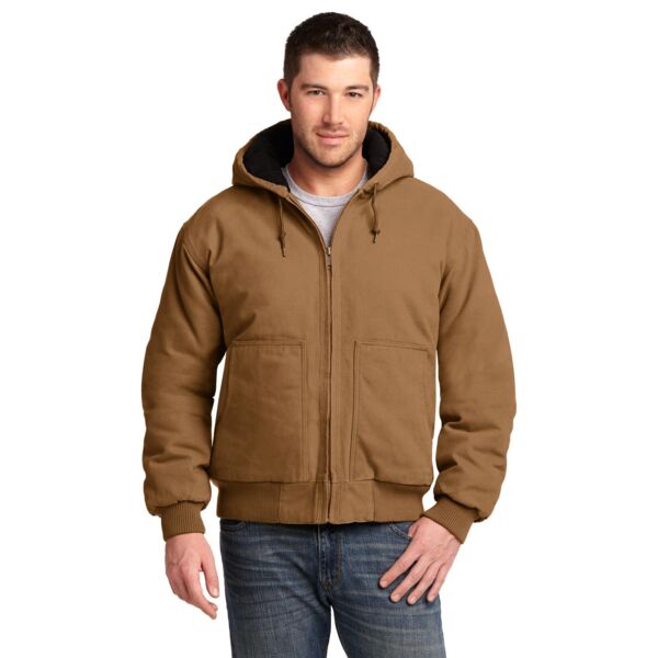 CornerStone Washed Duck Cloth Insulated Hooded Work Jacket CSJ41 Washed Duck Cloth Insulated Hooded Work Jacket Thumbnail