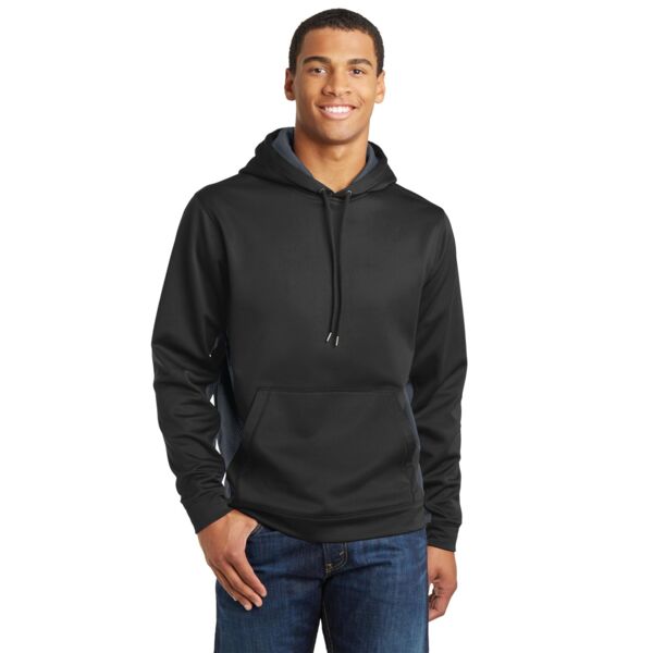 Sport Tek Sport Wick ® CamoHex Fleece Colorblock Hooded Pullover ST239 Sport Wick ® CamoHex Fleece Colorblock Hooded Pullover Thumbnail