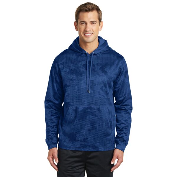 Sport Tek Sport Wick ® CamoHex Fleece Hooded Pullover ST240 Sport Wick ® CamoHex Fleece Hooded Pullover Thumbnail