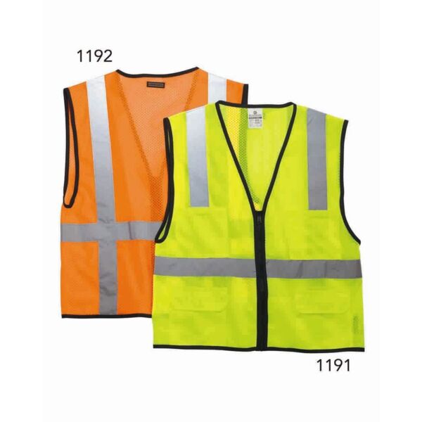 Kishigo Unisex Economy Mesh 6-Pocket Vest 1191-1192 Unisex Economy Mesh 6-Pocket Vest Thumbnail