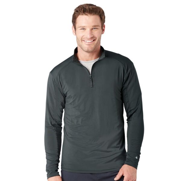 Badger Men's Lightweight Quarter-Zip Pullover 4280 Men's Lightweight Quarter-Zip Pullover Thumbnail