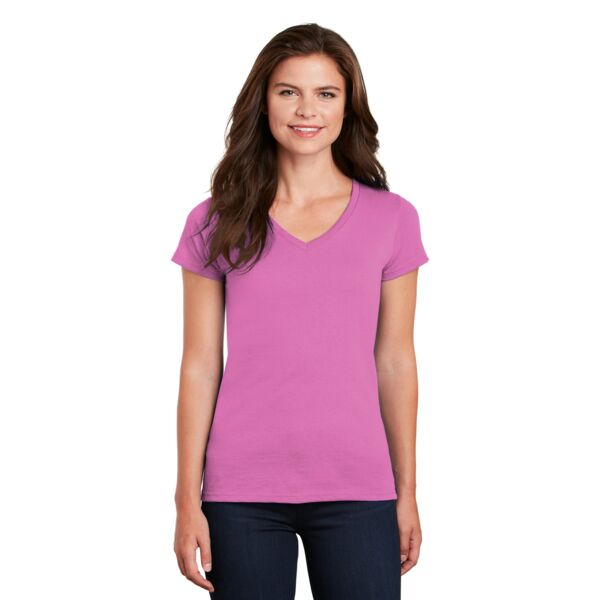 Gildan Women's Heavy Cotton 100% Cotton V Neck T Shirt 5V00L Women's Heavy Cotton 100% Cotton V Neck T Shirt Thumbnail
