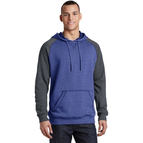District Young Mens Lightweight Fleece Raglan Hoodie DT196 Young Mens Lightweight Fleece Raglan Hoodie Thumbnail