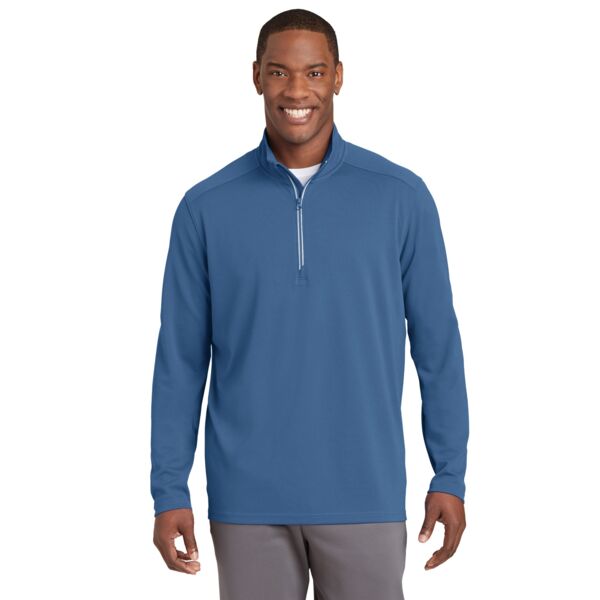 Sport Tek Sport Wick ® Textured 1/4 Zip Pullover ST860 Sport Wick ® Textured 1/4 Zip Pullover Thumbnail