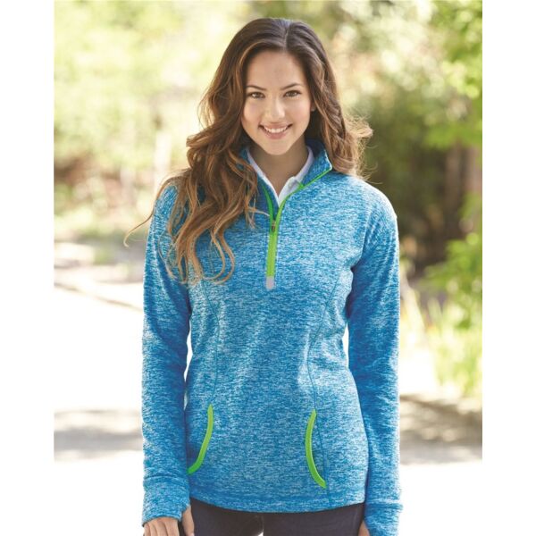 J. America Women's Cosmic Fleece Quarter-Zip Pullover 8617 Women's Cosmic Fleece Quarter-Zip Pullover Thumbnail