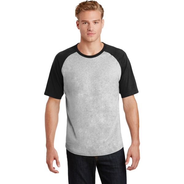 Sport Tek Short Sleeve Colorblock Raglan Jersey T201 Short Sleeve Colorblock Raglan Jersey Thumbnail