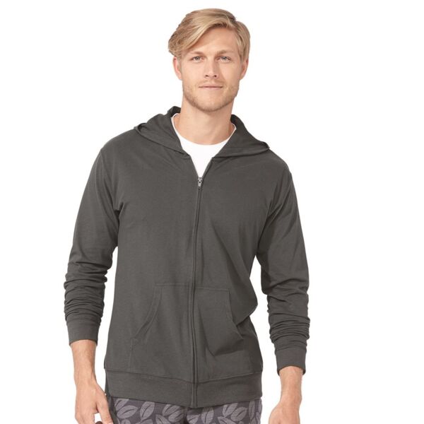 Next Level Apparel Unisex Sueded Long Sleeve Hooded Full Zip T-Shirt 6491 Unisex Sueded Long Sleeve Hooded Full Zip T-Shirt Thumbnail