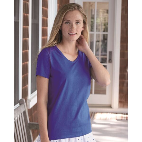 Hanes Women's Essential-T V-Neck T-Shirt 5780 Women's Essential-T V-Neck T-Shirt Thumbnail