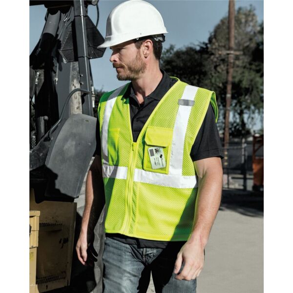 Kishigo Unisex Clear ID Vest with Zipper Closure 1532 Unisex Clear ID Vest with Zipper Closure Thumbnail
