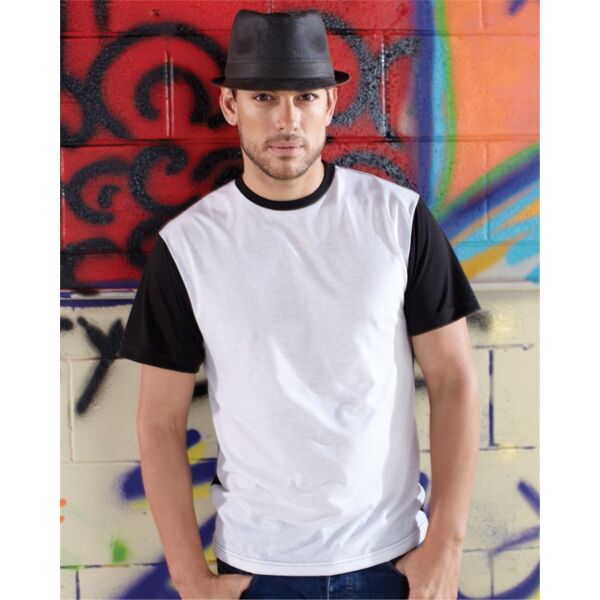 Sublivie Men's Blackout Polyester Sublimation Tee 1902 Men's Blackout Polyester Sublimation Tee Thumbnail