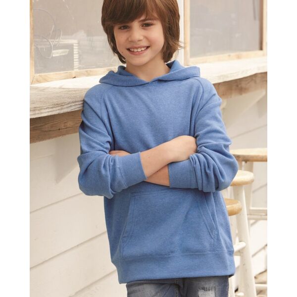 Independent Trading Co. Youth Lightweight Special Blend Raglan Hooded Sweatshirt PRM15YSB Youth Lightweight Special Blend Raglan Hooded Sweatshirt Thumbnail