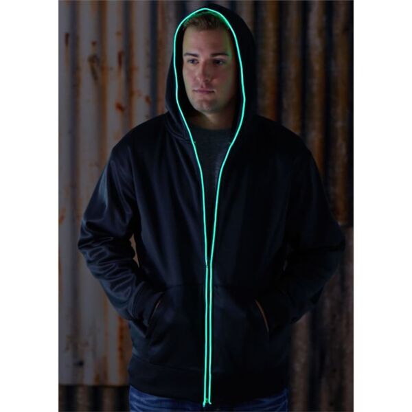 J. America Men's Glow Full-Zip Hooded Sweatshirt 8668 Men's Glow Full-Zip Hooded Sweatshirt Thumbnail