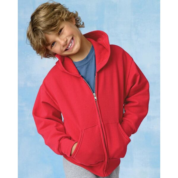 Hanes Youth EcoSmartĀ® Full-Zip Hooded Sweatshirt P480 Youth EcoSmartĀ® Full-Zip Hooded Sweatshirt Thumbnail