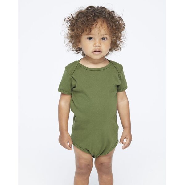 American Apparel Infant Baby Rib Onesie 4001W Infant Baby Rib Onesie Thumbnail