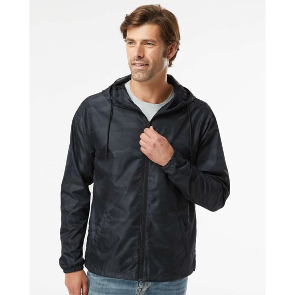 Independent Trading Co. Men's Lightweight Windbreaker Full-Zip Jacket EXP54LWZ Men's Lightweight Windbreaker Full-Zip Jacket Thumbnail
