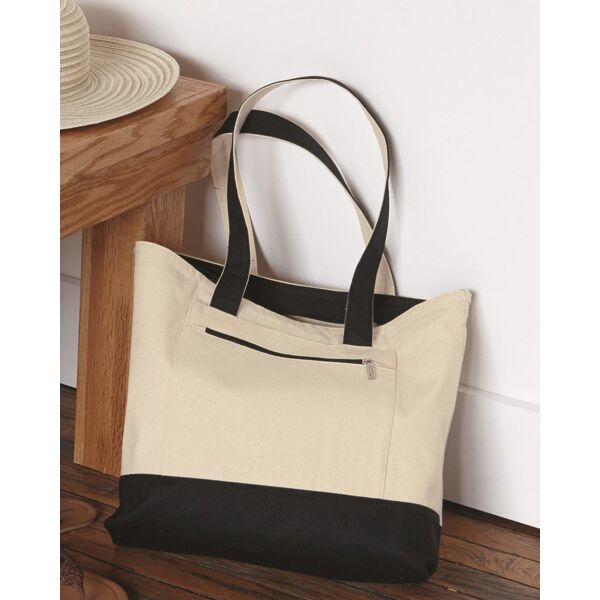 Q-Tees 19L Zippered Tote Q1300 19L Zippered Tote Thumbnail