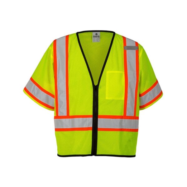 Kishigo Unisex Class 3 Mesh Zippered Vest 1565-1566 Unisex Class 3 Mesh Zippered Vest Thumbnail