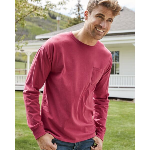 ComfortWash by Hanes Unisex Garment-Dyed Long Sleeve T-Shirt With a Pocket GDH250 Unisex Garment-Dyed Long Sleeve T-Shirt With a Pocket Thumbnail