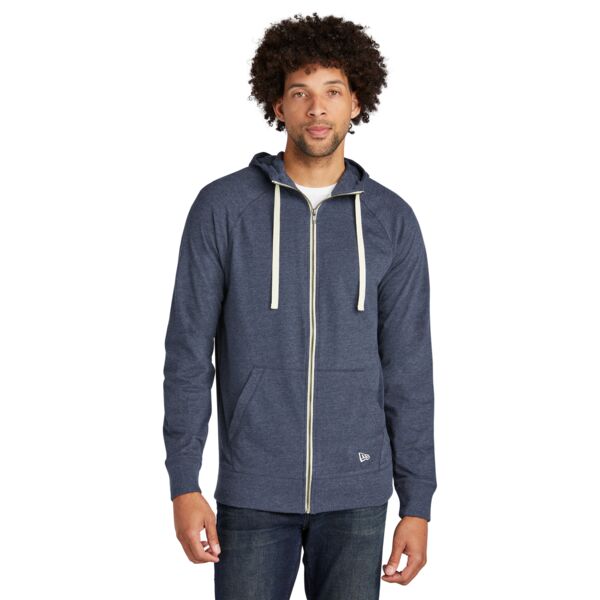 New Era Sueded Cotton Blend Full Zip Hoodie NEA122 Sueded Cotton Blend Full Zip Hoodie Thumbnail