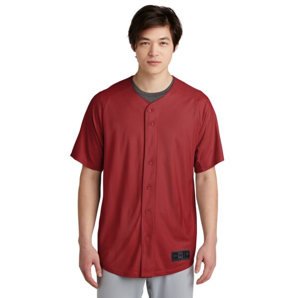 New Era Diamond Era Full Button Jersey NEA220 Diamond Era Full Button Jersey Thumbnail