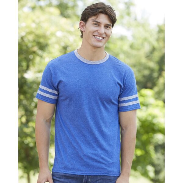 Jerzees Unisex Triblend Varsity Ringer T-Shirt 602MR Unisex Triblend Varsity Ringer T-Shirt Thumbnail