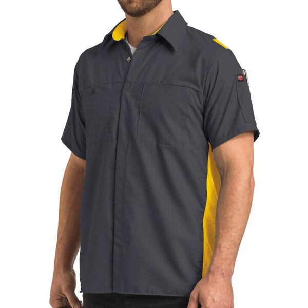 Red Kap Men's Tall Performance Plus Short Sleeve Shirt with Oilblok Technology SY42T Men's Tall Performance Plus Short Sleeve Shirt with Oilblok Technology Thumbnail