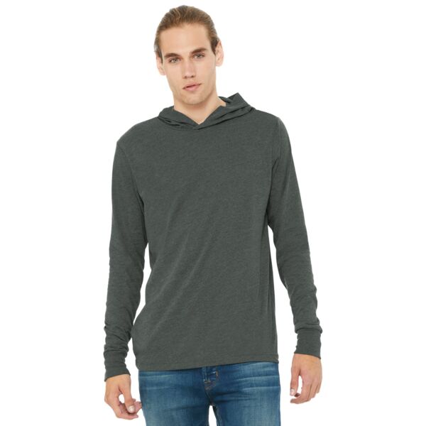 Bella + Canvas Unisex Jersey Long Sleeve Hoodie BC3512 Unisex Jersey Long Sleeve Hoodie Thumbnail