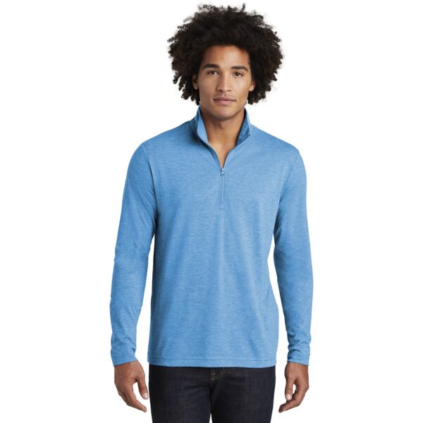 Sport Tek PosiCharge ® Tri Blend Wicking 1/4 Zip Pullover ST407 PosiCharge ® Tri Blend Wicking 1/4 Zip Pullover Thumbnail
