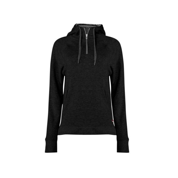 Women's FitFlex French Terry Quarter-Zip Hooded Pullover Thumbnail