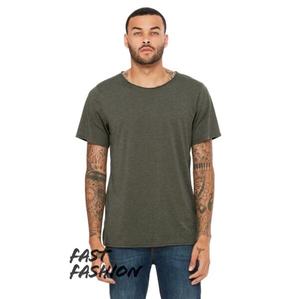 Bella + Canvas Unisex FWD Fashion Triblend Raw Neck Tee 3414 Unisex FWD Fashion Triblend Raw Neck Tee Thumbnail