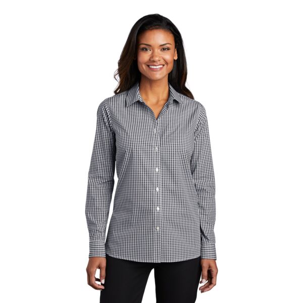 Women's Broadcloth Gingham Easy Care Shirt Thumbnail