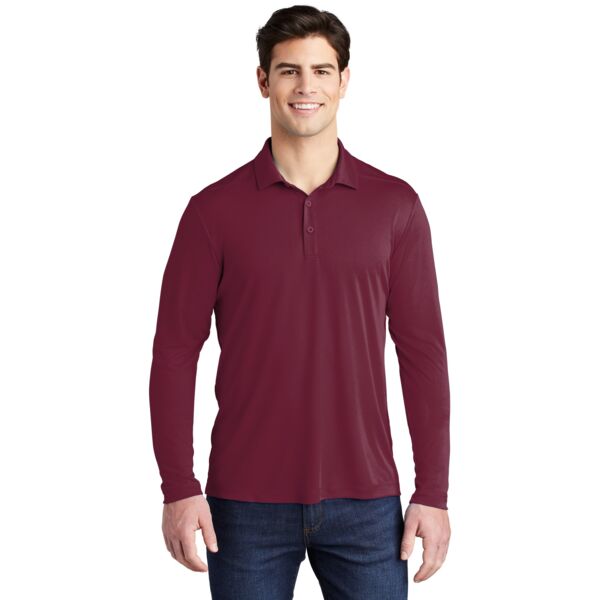 Sport Tek Posi UV ® Pro Long Sleeve Polo ST520LS Posi UV ® Pro Long Sleeve Polo Thumbnail