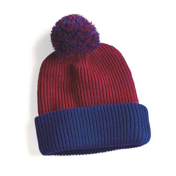 Sportsman 12" Speckled Pom-Pom Cuffed Beanie SP70 12" Speckled Pom-Pom Cuffed Beanie Thumbnail