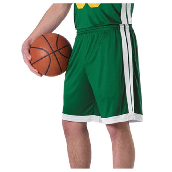 Alleson Athletic Men's Single Ply Basketball Shorts 538P Men's Single Ply Basketball Shorts Thumbnail