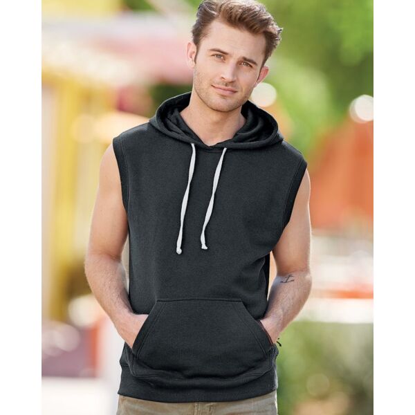 J. America Men's Triblend Sleeveless Hooded Sweatshirt 8877 Men's Triblend Sleeveless Hooded Sweatshirt Thumbnail