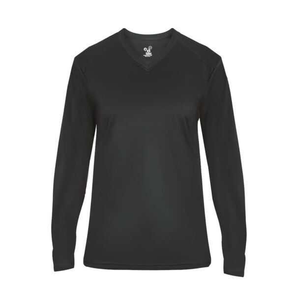 Badger Women's Ultimate SoftLock™ V-Neck Long Sleeve T-Shirt 4064 Women's Ultimate SoftLock™ V-Neck Long Sleeve T-Shirt Thumbnail