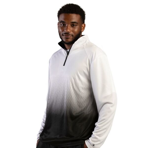 Badger Men's Hex 2.0 Quarter-Zip Pullover 4222 Men's Hex 2.0 Quarter-Zip Pullover Thumbnail