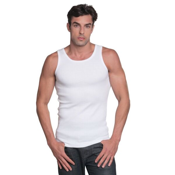 Bayside Unisex USA-Made 2x1 Ribbed Tank Top 4573 Unisex USA-Made 2x1 Ribbed Tank Top Thumbnail