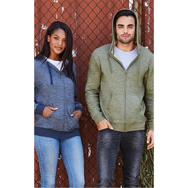Next Level Apparel Unisex Pacifica Full-Zip Hoodie Sweatshirt 9600 Unisex Pacifica Full-Zip Hoodie Sweatshirt Thumbnail