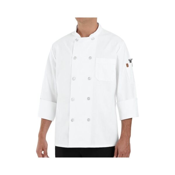 Chef Designs Ten Pearl Button Chef Coat 0415 Ten Pearl Button Chef Coat Thumbnail
