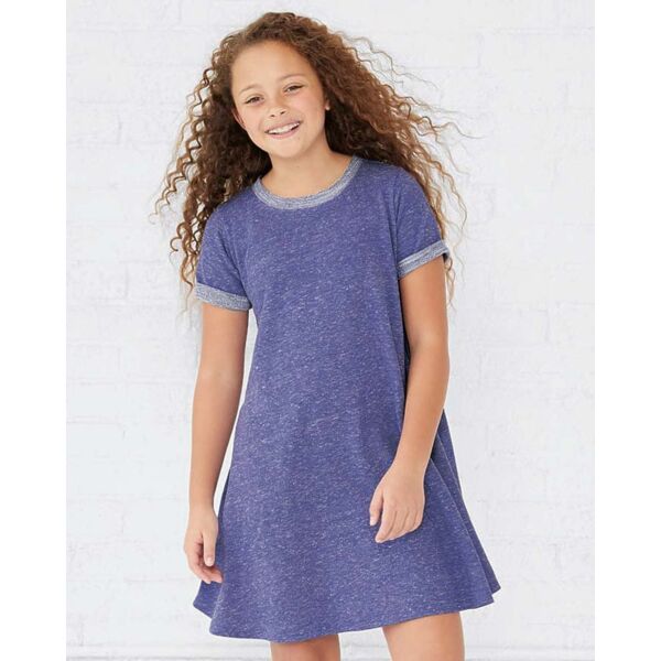 LAT Toddler Harborside Mélange French Terry Twirl Dress 2679 Toddler Harborside Mélange French Terry Twirl Dress Thumbnail