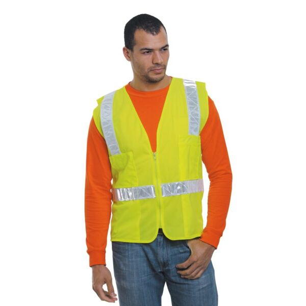 Bayside Unisex USA-Made ANSI Surveyor's Vest Class 2 3788 Unisex USA-Made ANSI Surveyor's Vest Class 2 Thumbnail