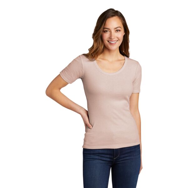 District Women's V.I.T. Rib Scoop Neck Tee DT6020 Women's V.I.T. Rib Scoop Neck Tee Thumbnail